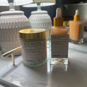 truly beauty nice melons serum and butter